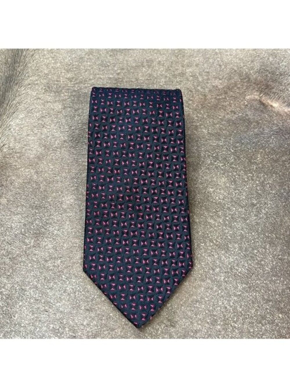 Charvet Palace Vendome Silk Patterned Geometric Tie